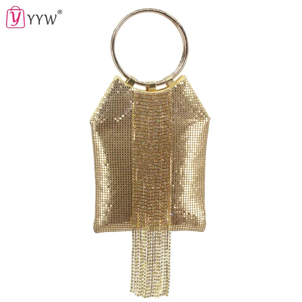 Shiny Tassels Evening Bag