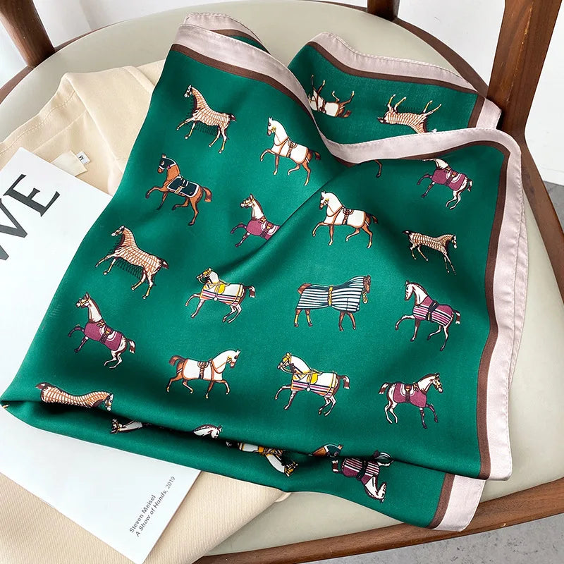 Luxury Horse Print Scarf