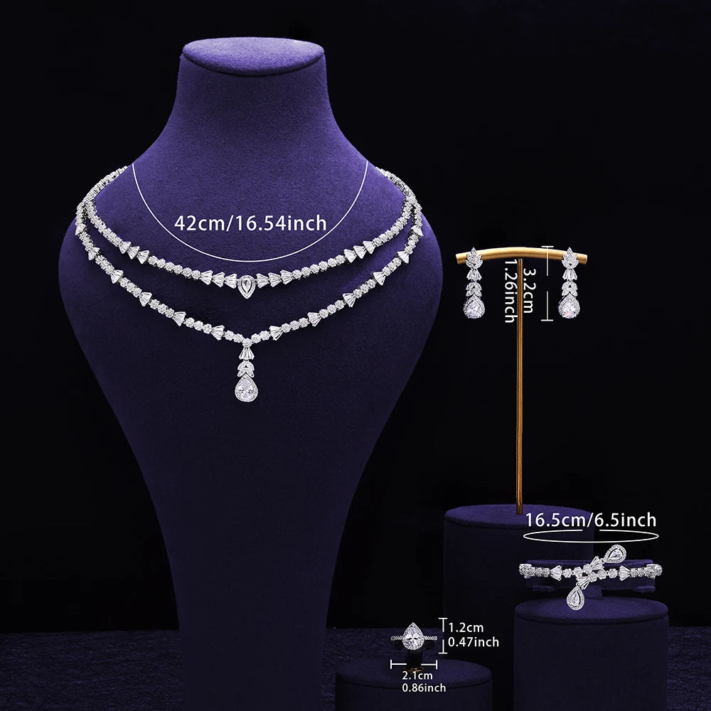 Sparkling Zirconia Jewelry Set