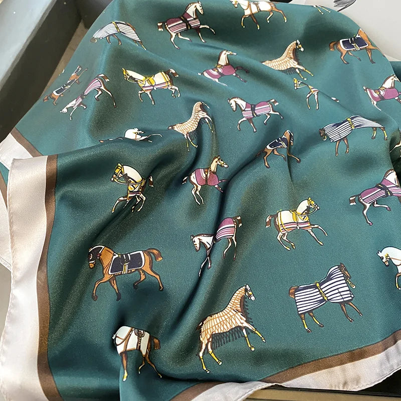 Luxury Horse Printed Scarf