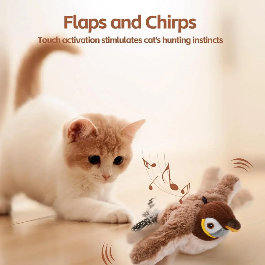 Interactive Flapping Bird with Catnip