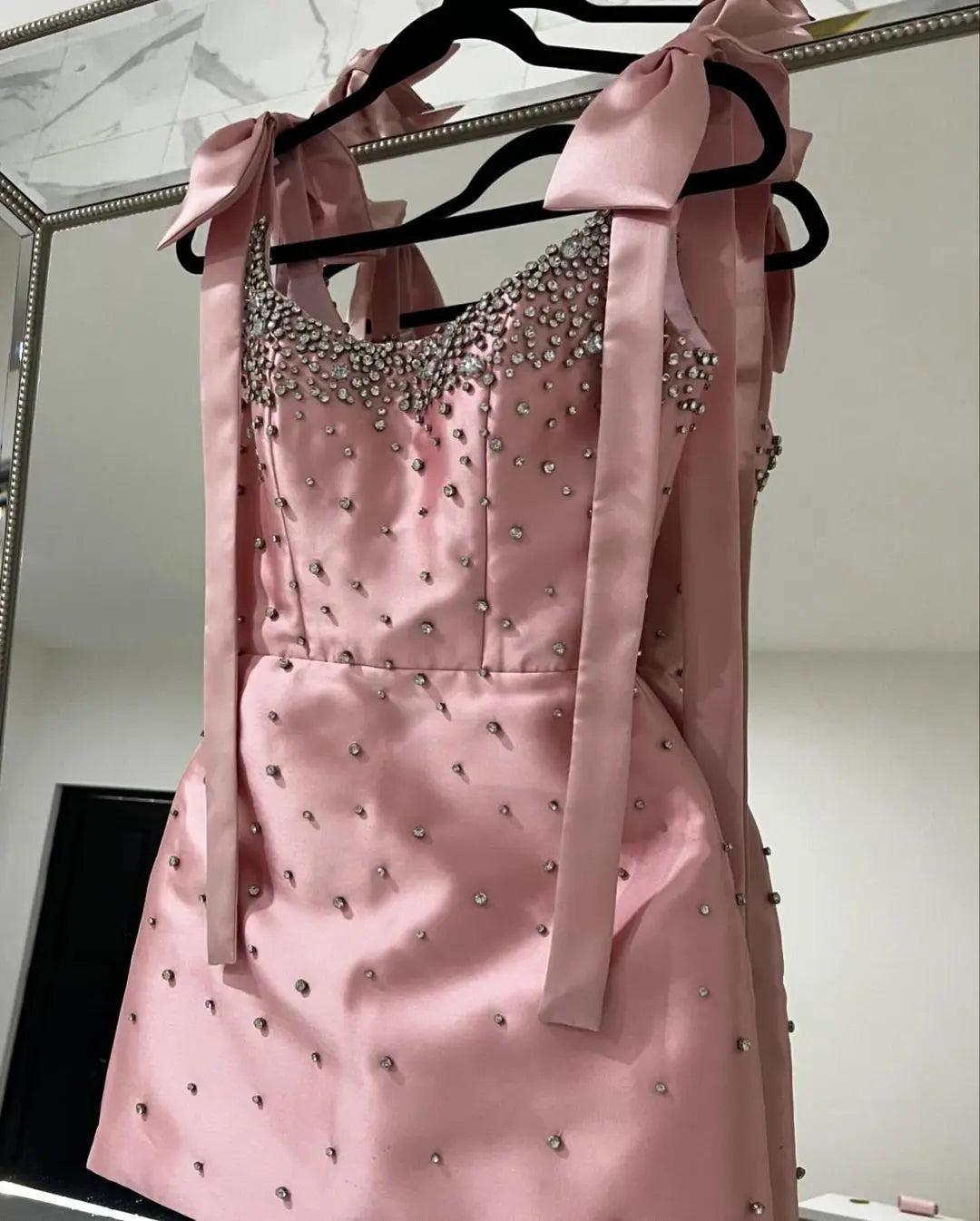 Luxury Rhinestones & Bows Dress