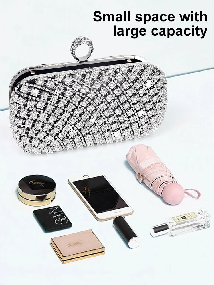 Square Rhinestone Handbag