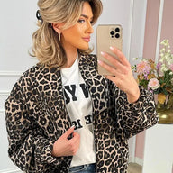 Retro Leopard Print Cotton Coat