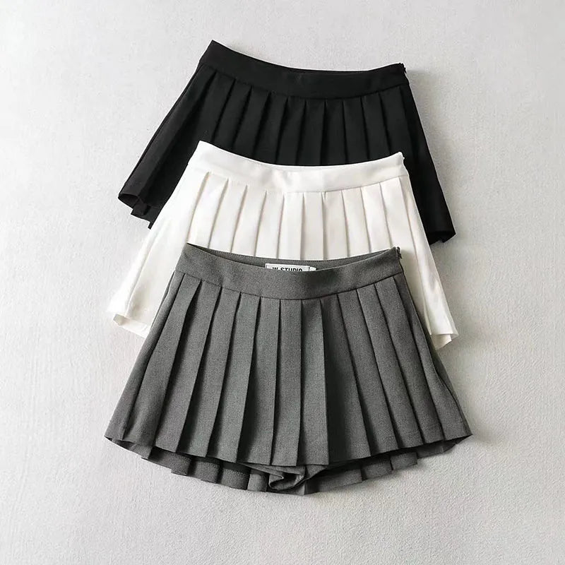 Pleated Skort