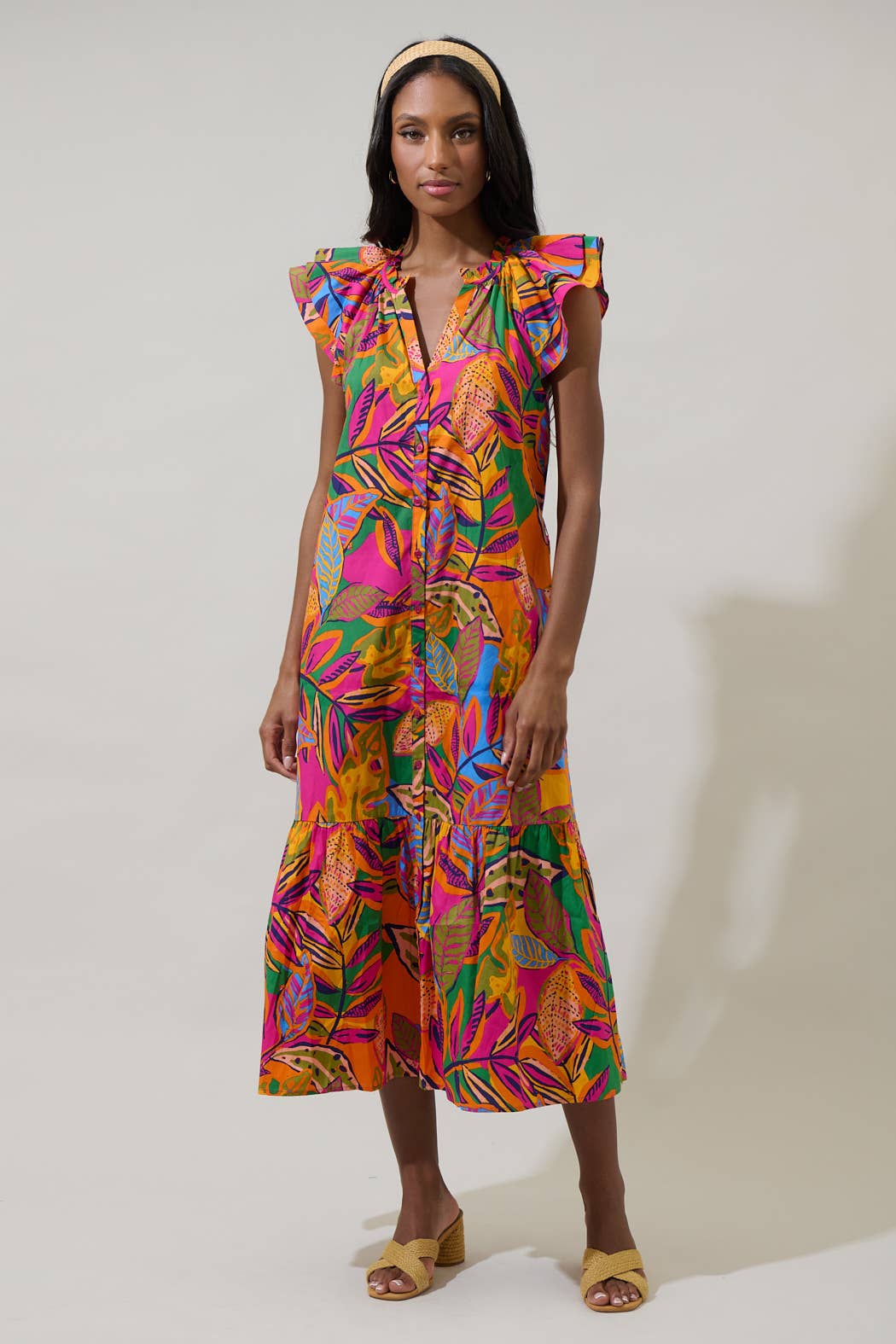 Floral Dynamite Midi Dress