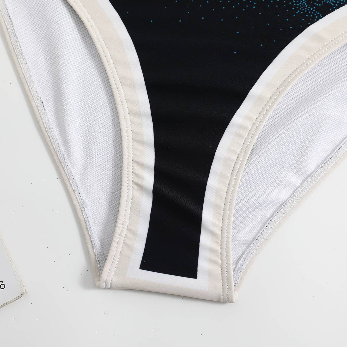 SET: Crane Printed One Piece & Matching Sarong