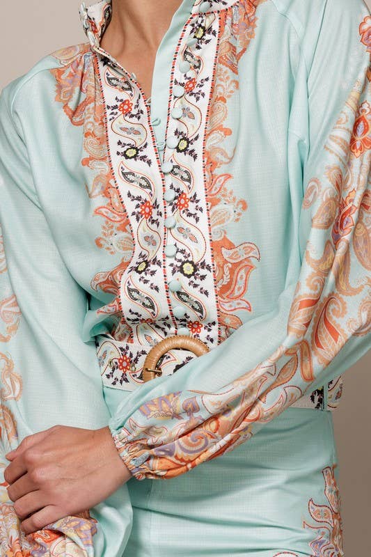 Paisley Printed Blouse