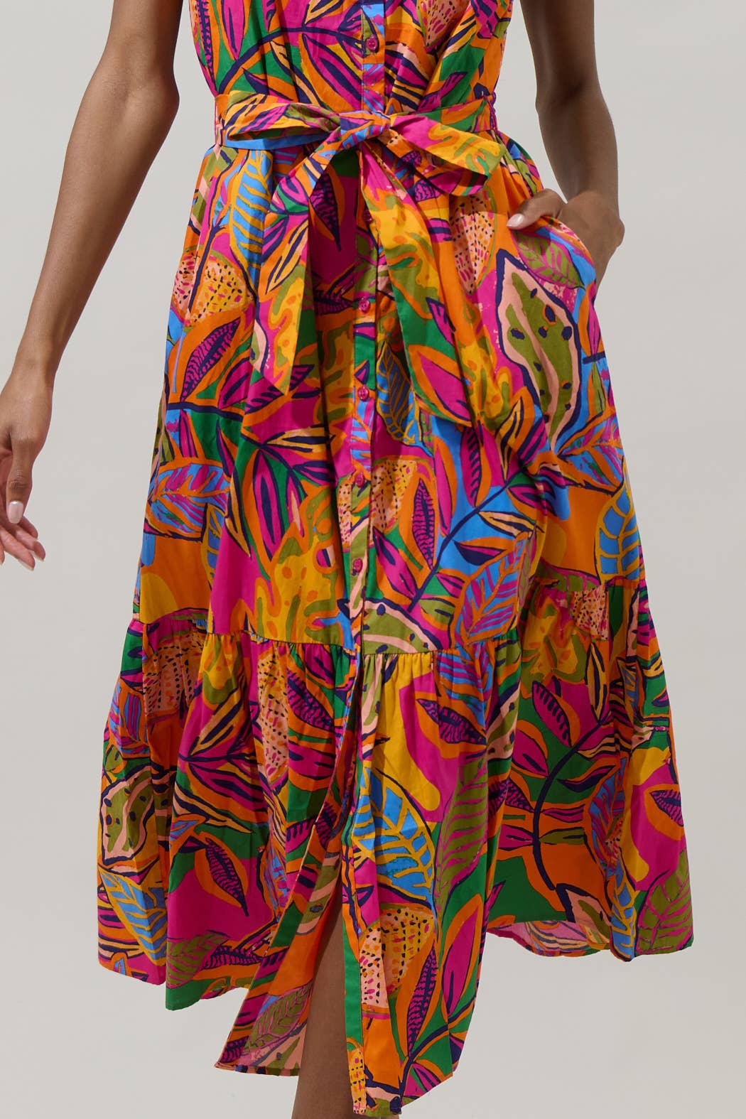 Floral Dynamite Midi Dress
