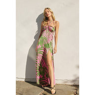 Tropical Adventures Halter Dress