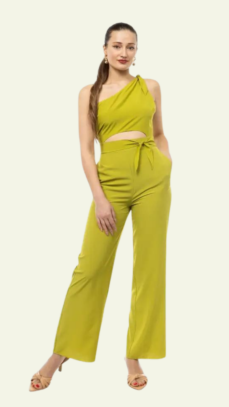 One Shoulder Jumpsuit