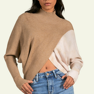 Khaki Cross Sweater
