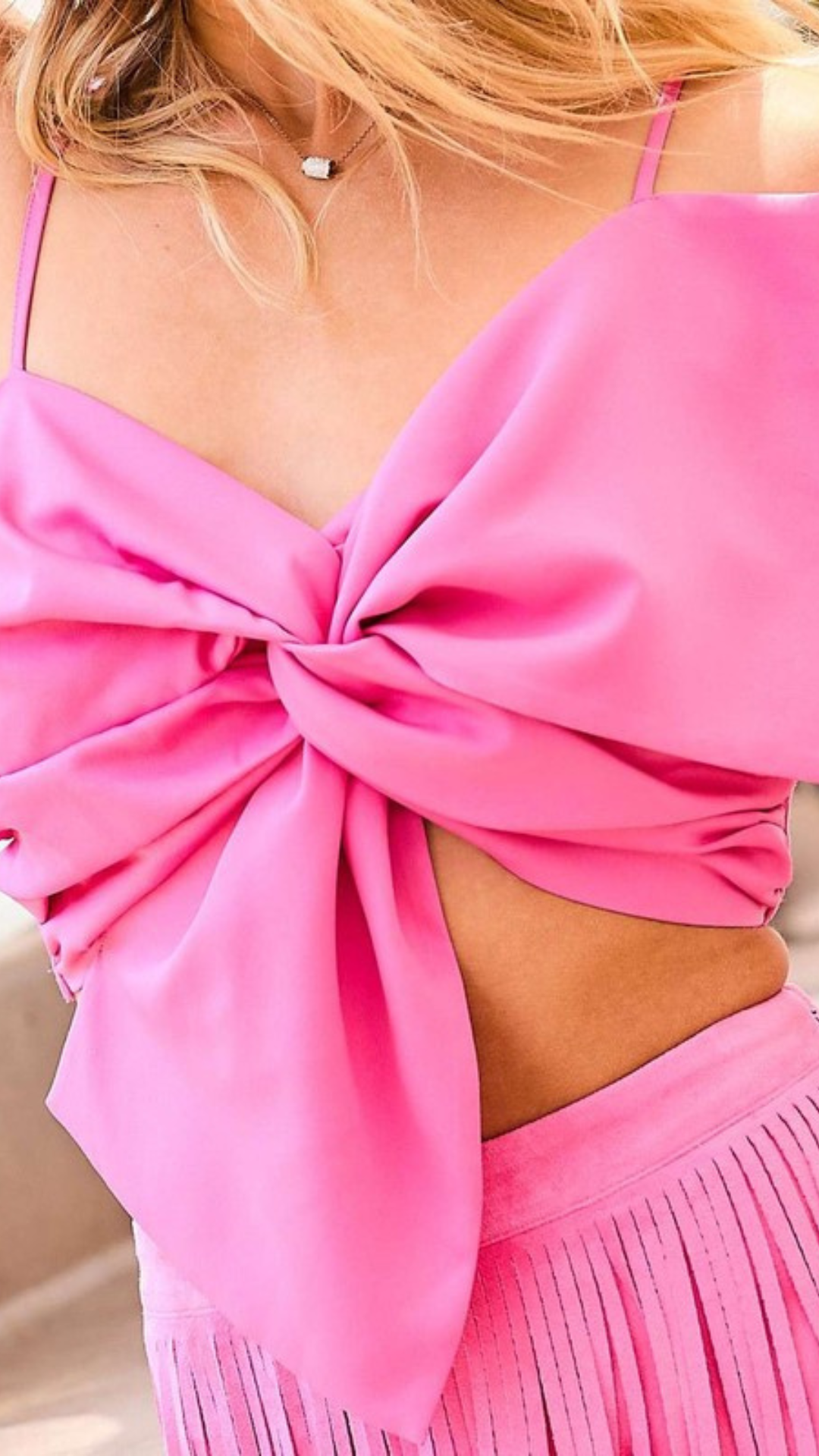 Bow Top | Hot Pink